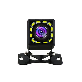 OSSURET 12 LED Vandtæt Auto Parkering Omvendt Kamera Universal Kompatibel for Alle Biler, Night Vision Justerbar Braket
