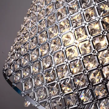 Crystal Lampeskærm Dråber vand Krystal, Moderne Krystal Lysekroner Bølge Crystal Loft Pendel Lamper Belysning Regn-Dråbe