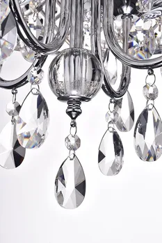 Crystal Lampeskærm Dråber vand Krystal, Moderne Krystal Lysekroner Bølge Crystal Loft Pendel Lamper Belysning Regn-Dråbe