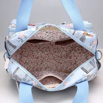 SOYT Mærke 2020 nye populære Blomster og dyr mønster Nylon kvinder håndtasker skulder taske til kvindelige udskrivning messenger tasker