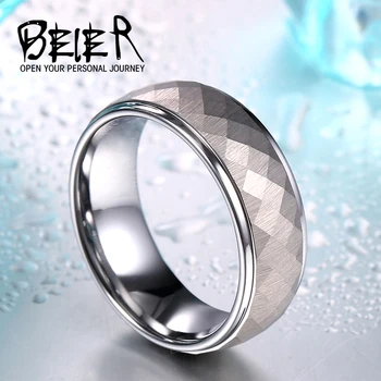 BEIER Ny Royal Mænds Mode Wolfram Ring Høj Kvalitet Bryllup Smykker til manden kvinder bryllupsgave BR-W042