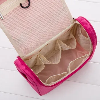 Multifunktions-Arrangør Rejse Toilettasker Dobbelt Åben Fold Wash Bag Original Vandtæt Nylon Rejse Cosmetic Organizer Taske