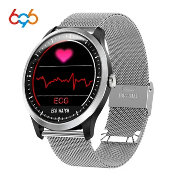 696 N58 EKG-PPG smart ur med blodtryksmanchet ekg-display holter ekg-heartrate overvåge blodtryk kvinder smart armbånd