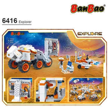 BanBao Udforske Rummet Eventyr Marse Exploration Rover Bil Udforske DIY Model Mursten Legetøj til Børn, Gaver byggesten 6416