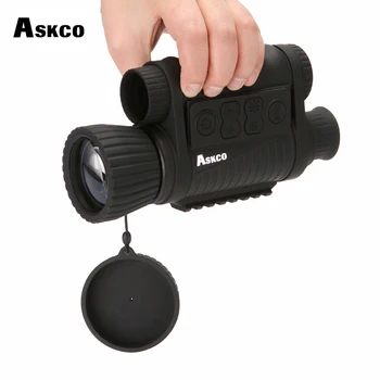 Askco Jagt Digital Infrarød 6X50 Night Vision Monokulare Beskyttelsesbriller Teleskop 5MP HD 350 m Rækkevidde For Billede Video Optagelse