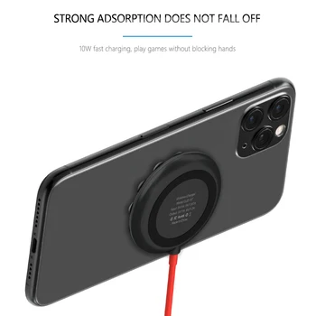 Qi Trådløse Opladere sugekop Spille Spil til iPhone, Samsung S20 S10 S9 Plus Huawei Mate 30Pro Xiaomi 10W Wireless Charging Pad