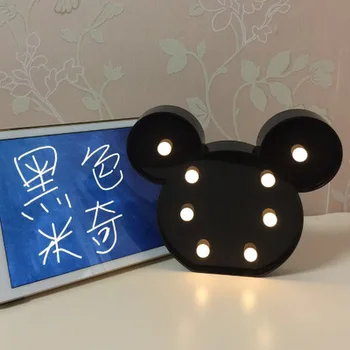 Ins Europa og Usa Sydkorea vinden FØRTE modeling lampe Mickey multi - farve led nat lys, julelys