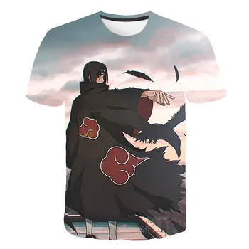 Engros 2020 Sommeren barn Nye Japan Anime Naruto Itachi Uchiha Sasuke dreng 3D-print mænds fritids-T-shirt