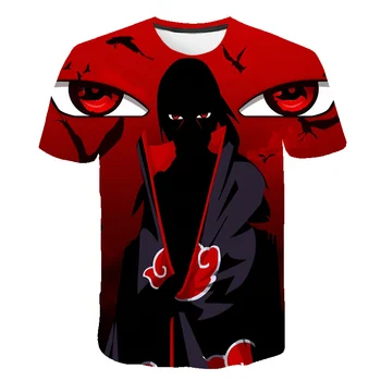 Engros 2020 Sommeren barn Nye Japan Anime Naruto Itachi Uchiha Sasuke dreng 3D-print mænds fritids-T-shirt
