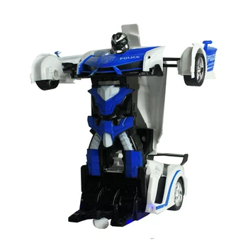 Børn Legetøj Elektriske RC Bil, sportsvogn stødsikker Transformation Robot Toy Fjernbetjening Deformation Bil RC Robotter
