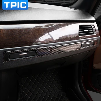 Bilen Tilbehør Carbon Fiber Decal Sticker Copilot Vand kopholder Panel Cover Til BMW E90 E92 E93 3-serie LHD RHD