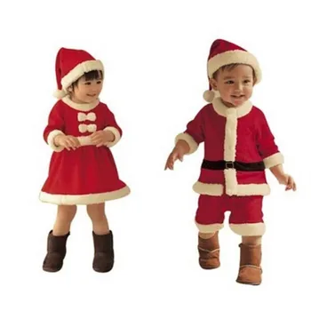 Børn klædt ud som Julemanden kostumer til deres børn Jul kostumer