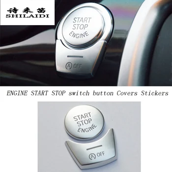 Bil styling MOTOR START-STOP-kontakten knap Dækker Klistermærker til BMW 5/6/7 serie f10 F07 GT F01 F chassis biler, auto Tilbehør