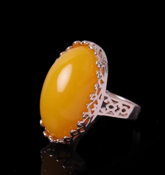 Charmerende Sølv Smykker tibet sølv Ambers bivoks Ring Håndlavet Fine Smykker, Vintage Ringe