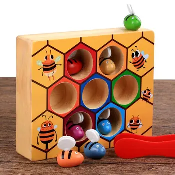 Hive Brætspil Montessori Underholdning Førskoleundervisning Førskoleundervisning Puslespil, Byggeklodser, Træ-Legetøj