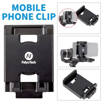 HOT Feiyu Mobiltelefon Holder Monteringsrammen Klip Adapter til Feiyu G6 PLUS Action Kamera Gimbal Klemme Holder til iPhone X