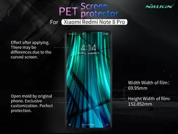 2stk/masse til Xiaomi Redmi Note 8 Pro NILLKIN Super Klar Anti-fingerprint Beskyttende Film ELLER Mat Skærm Protektor Film