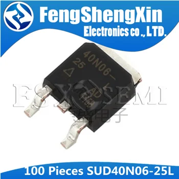 100pcs/masse SUD40N06-25L TIL-252 40N06 SUD40N06 40N06-25L MOSFET