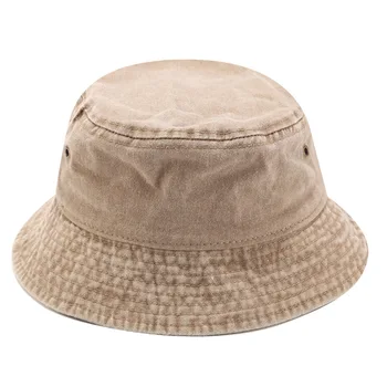 Vintage Wash Denim Bucket Hat Kvinder Mænd Street Bob Koreanske Fiskeri Hatte Fisker Caps Hip Hop Harajuku Panama Sommer, Sol Hat