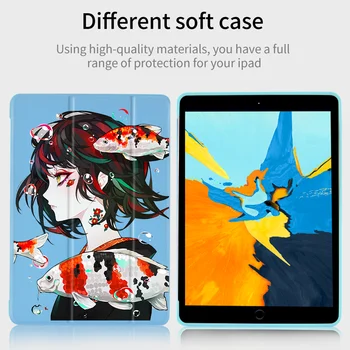IPad Sag Anime Piger Til iPad 10.2 Tilfælde Blød Silikone Tilbage Funda Beskyttende Cover iPad 6 7 8. Generation Tilfælde Pro 11 2020