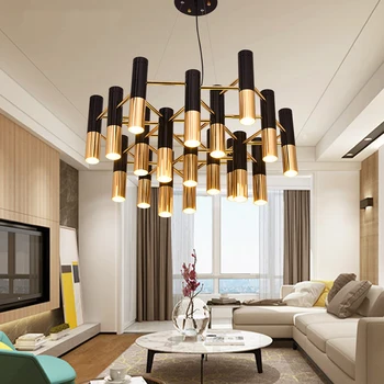 Led-moderne Nordiske stue pendel minimalistisk personlighed, Belysning, Kunst Belysning Soveværelse Villa Restaurant vedhæng lys