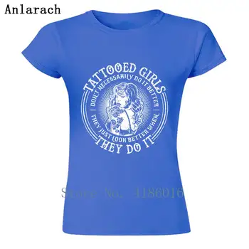 Trykt Kvinder T-Shirt Tatoveringer Quotesgirls Se Bedre Ud, Når De Gør Det Tshirt Kostume Bomuld Trænings-Og 2018 T-Shirt Til Mænd