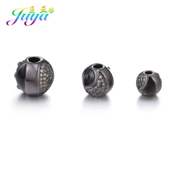 Juya 4stk/Masse Engros-DIY 8 10 12 mm Taichi Yin Yang Emalje Metal Kugle Charm Perler Til Perlesyning Religiøse Rosenkrans smykkefremstilling