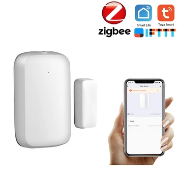 Tuya Smart Home Zigbee Gateway Hub Dør Sensor ,Sikkerhed Alarm Kits Værker Alexa,Google,,Smart Mini Dør Vindue Sensor