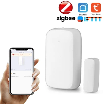 Tuya Smart Home Zigbee Gateway Hub Dør Sensor ,Sikkerhed Alarm Kits Værker Alexa,Google,,Smart Mini Dør Vindue Sensor