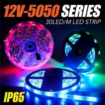 Led strip 5050 luces para habitacion lys til rummet 12v RGB tira-radarer de iluminaciones Fleksible Bånd 5m10m15m20m vandtæt IP65