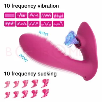 Trådløs Fjernbetjening Sugende Vibrator til Kvinder G Spot Clit Sucker Klitoris Stimulator Dildo Sex Legetøj Shop for Voksne Par