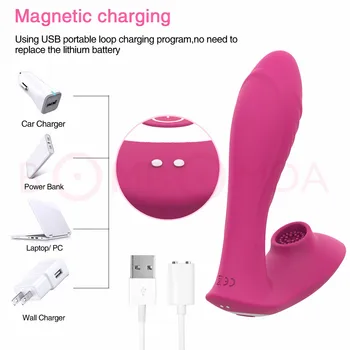 Trådløs Fjernbetjening Sugende Vibrator til Kvinder G Spot Clit Sucker Klitoris Stimulator Dildo Sex Legetøj Shop for Voksne Par
