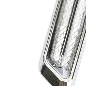 2 stk/sæt Sølvfarvet ABS-Plast Mærkat Bil Side luftstrøm Udluftning For Fender Hul Cover Indtag Grille Kanalen Dekoration
