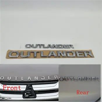 For Mitsubishi Outlander Forreste Motorhjelm Emblem Bag Bagagerum Bagklap Logo-Symbol Decal