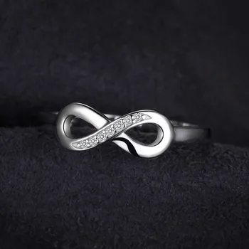 JewelryPalace Infinity-års Jubilæum Cubic Zirconia Ringe 925 Sterling Sølv Ringe for Kvinder Sølv 925 Smykker Fine Smykker