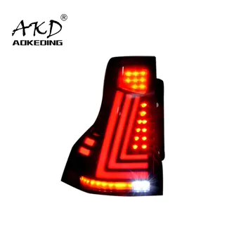 AKD Bil Styling til Prado baglygter 2010-2017 Prado-2700 4000 LC150 LED baglygten DRL Signal Bremse Omvendt auto Tilbehør
