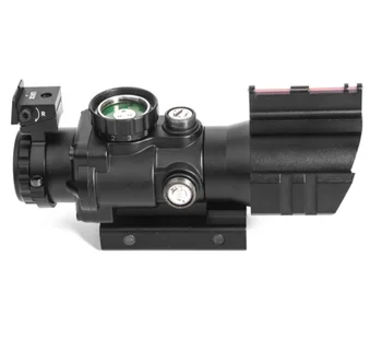 DA acog 4x32 Jagt Red Dot riffelsigte Refleks Taktiske Optik Syn Anvendelsesområde Med 20mm Svalehale Skinne Til hardball kanoner riffel