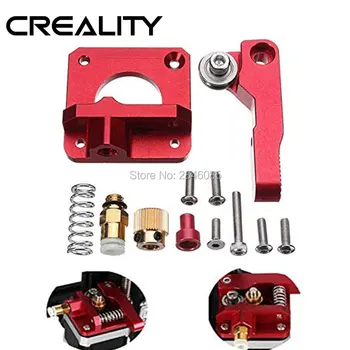 CREALITY 3D Rød Metal MK8 Ekstruder Aluminium Legering Blok Bowden Ekstruder 1.75 mm Glødetråd Til CREALITY 3D-Printer
