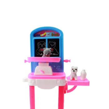 Dukke Tilbehør, Legetøj til børn Mulighed Kat Hund Viser Displayet Stå Dukkehus Møbler til Barbie Dukke