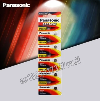 10stk Panasonic Oprindelige SR626SW Knap Celle Se Coin Batteri G4 377A 377 LR626 SR626SW SR66 LR66 sølvoxid Batterier