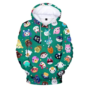Luckyfridayf Hoodie Casual Animal Crossing Sweatshirts Og Hættetrøjer Hip Hop Streetwear Mænd Kvinder Pullover Harajuku Personlighed Hætteklædte