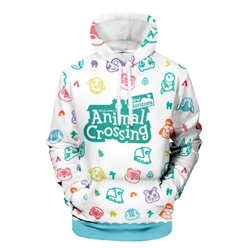 Luckyfridayf Hoodie Casual Animal Crossing Sweatshirts Og Hættetrøjer Hip Hop Streetwear Mænd Kvinder Pullover Harajuku Personlighed Hætteklædte