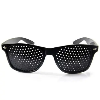 Vision Care Pin hul Solbriller Mænd Kvinder Anti-nærsynethed Pinhole Briller Øje Motion Forbedre Synet Naturlige Helbredende Beskyttelsesbriller