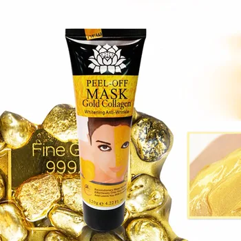 1stk Kvinder 24K Golden Facial Mask Anti-Rynke Fugtgivende Kridtning ansigtsløftning Opstrammende