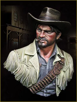 Umalet Kit 1/10 mænd cowboys fra Usa ' s sydlige bust figur Historisk Figur, Harpiks Kit Gratis Fragt