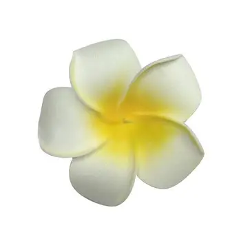 100pcs Frangipani Hawaii Blomst Hoved Skum Indretning til Bryllup Håndværk Stil Blomster Hawaii ennes (5cm)