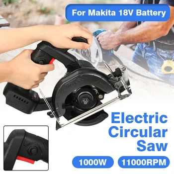 Børsteløs 125mm Cirkulære Elektrisk Sav Håndtere Power Tools 1000w 11000RPM Træbearbejdning skæremaskine Til Makita 18V Batteri