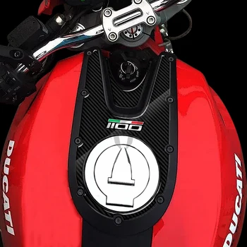 For Ducati Monster 1100 Evo 2008-Motorcykel Tank Top Cover Beskytter 3D Harpiks Carbon-look