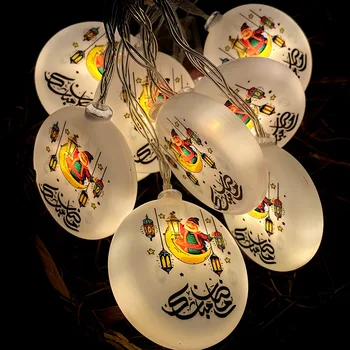 Moon Star Led Lys Streng Eid Mubarak Indretning Muslimske Islamiske Festival Party DIY Decoraion Hajj Ramadan Mubarak Kareem Eid Al Adha