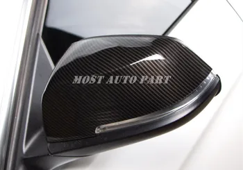 ABS kulfiber Stil bakspejlet Trim Cover Til BMW 1 Serie F20 F21 2012-2018 2stk biludstyr Bil Styling Bil Trim